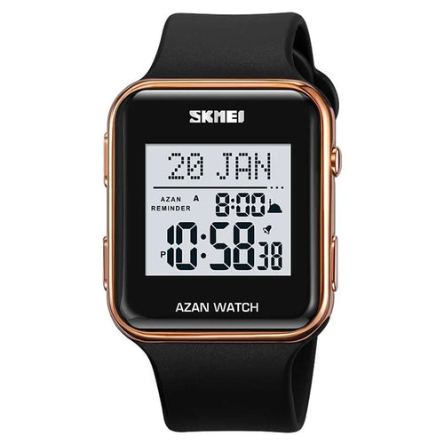 SKMEI 2211 Square Digital Watch Date Time Display Waterproof Sports Electronic Watch - Rose Gold - 1
