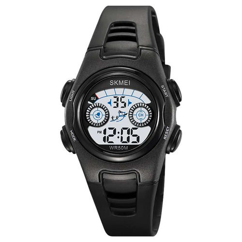 SKMEI 2309 Student Kids LED Backlight Digital Watch Date Alarm Clock Sports Electronic Watch - Black - 1