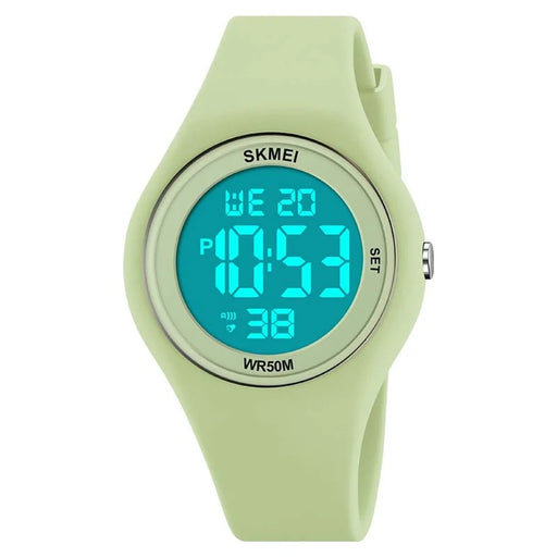 SKMEI 2317 Fashion Student Luminous Digital Watch All-Match Electronic Wrist Watch - Light Green - 1