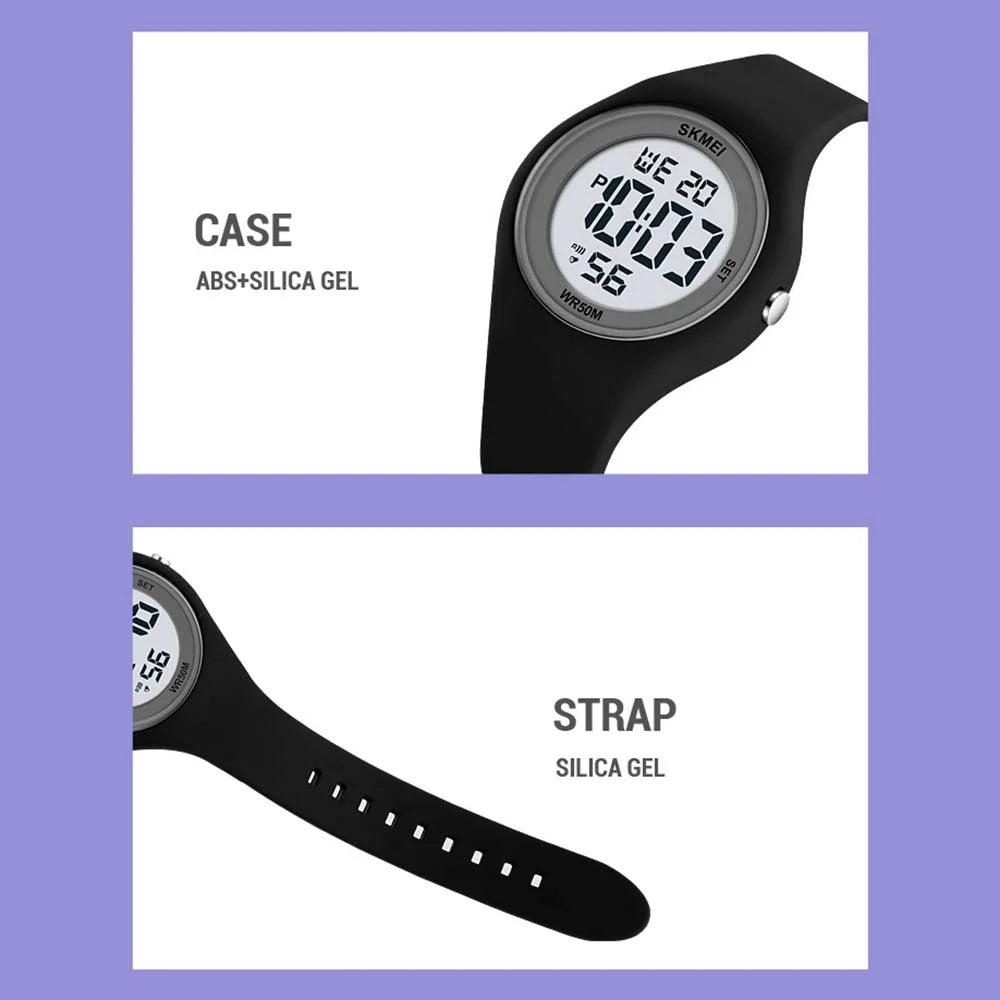 SKMEI 2317 Fashion Student Luminous Digital Watch All-Match Electronic Wrist Watch - Light Green - 5