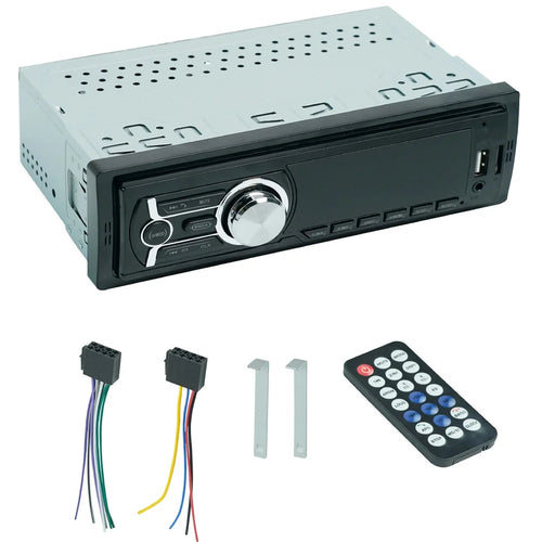 HD-1785 2.1A Fast Charging USB Port Bluetooth-compatible FM Radio Car Audio MP3 Player with Remote Control (Low Power) - 1
