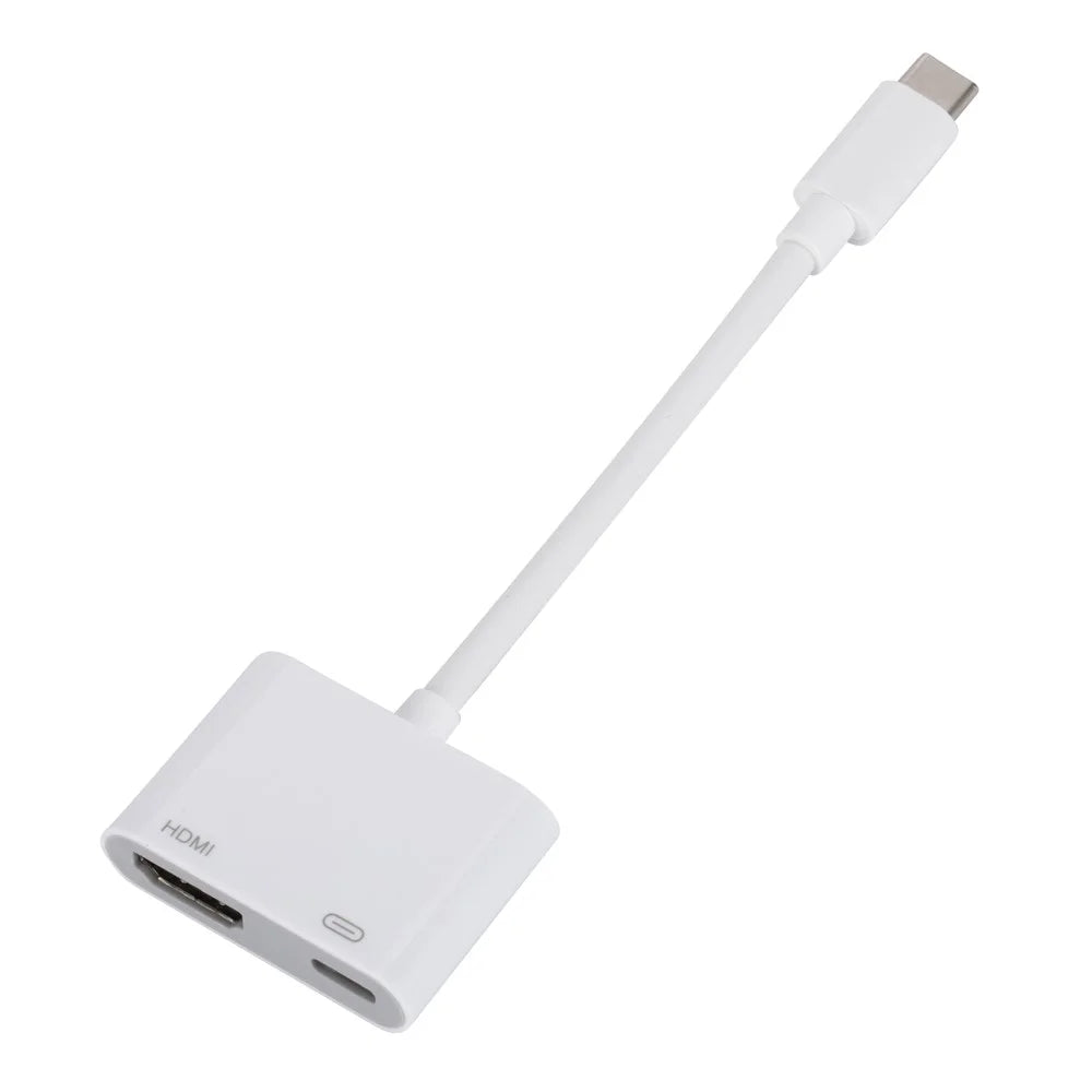 H9 USB C to HD Mini Adapter with PD Charging Port for iPhone 15 HDTV Projector Monitor - 2