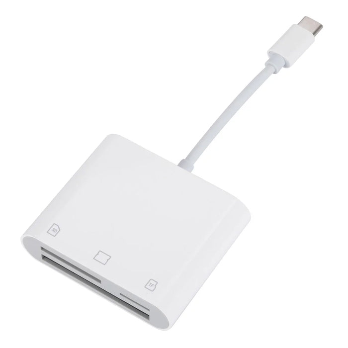 Type-C Plug 3-in-1 SD / TF / CF Memory Card Reader Data Transfer Adapter - 2