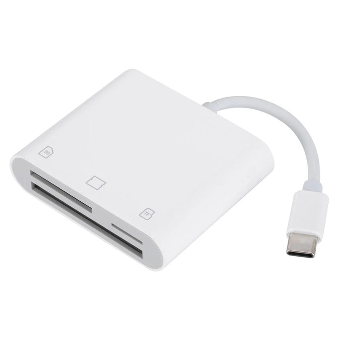 Type-C Plug 3-in-1 SD / TF / CF Memory Card Reader Data Transfer Adapter - 5