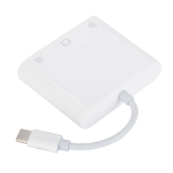 Type-C Plug 3-in-1 SD / TF / CF Memory Card Reader Data Transfer Adapter - 6