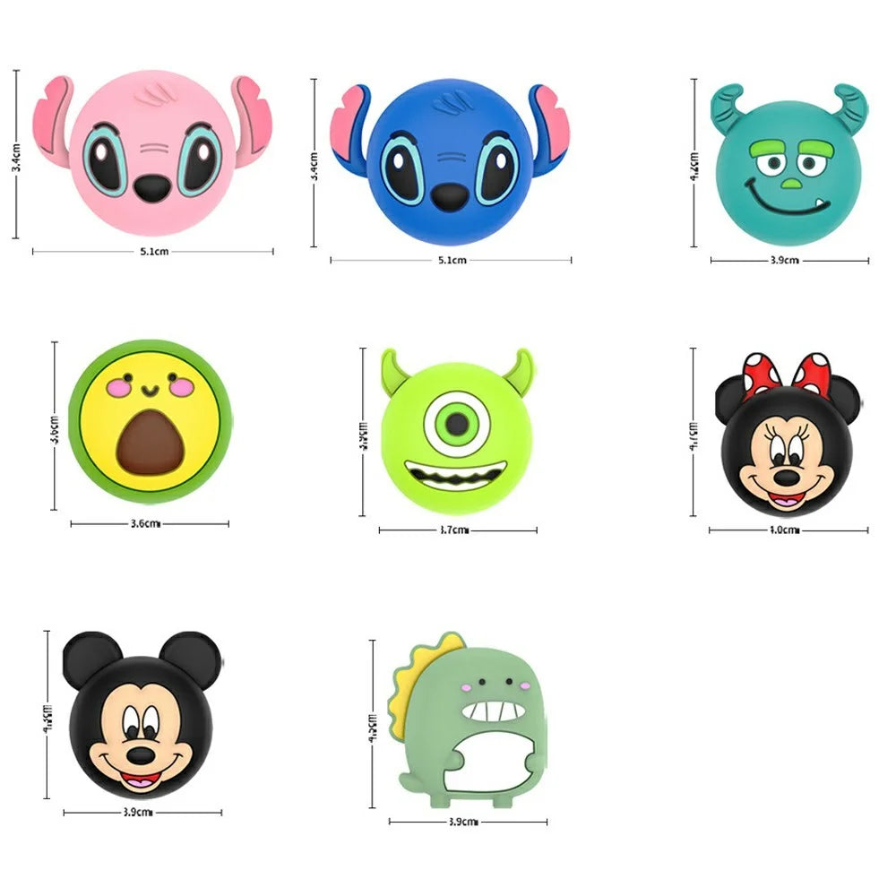 For AirTag Bluetooth-compatible Tracker Case Silicone Cover with Protective Film for Kids Shoelaces / Straps - Dinosaur - 5