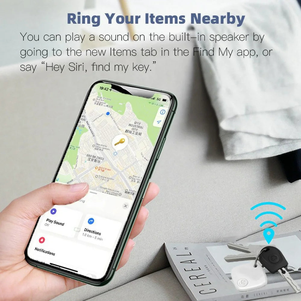 F2 Sualio Tag Wireless Smart Tracker for iOS, Bluetooth-compatible Luggage Wallet Key Finder - Black - 5