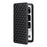 For XREAL Beam Pro Wallet Case Rhombus Imprinted Leather Phone Cover - Black - 5
