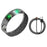 Vring-3 Frosted Bluetooth-compatible Sleep Health Monitoring Smart Ring Stainless Steel Finger Ring, Magnetic Charging Cable - Black / Size 8 - 1