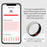 Vring-3 Frosted Bluetooth-compatible Sleep Health Monitoring Smart Ring Stainless Steel Finger Ring, Magnetic Charging Cable - Black / Size 8 - 5