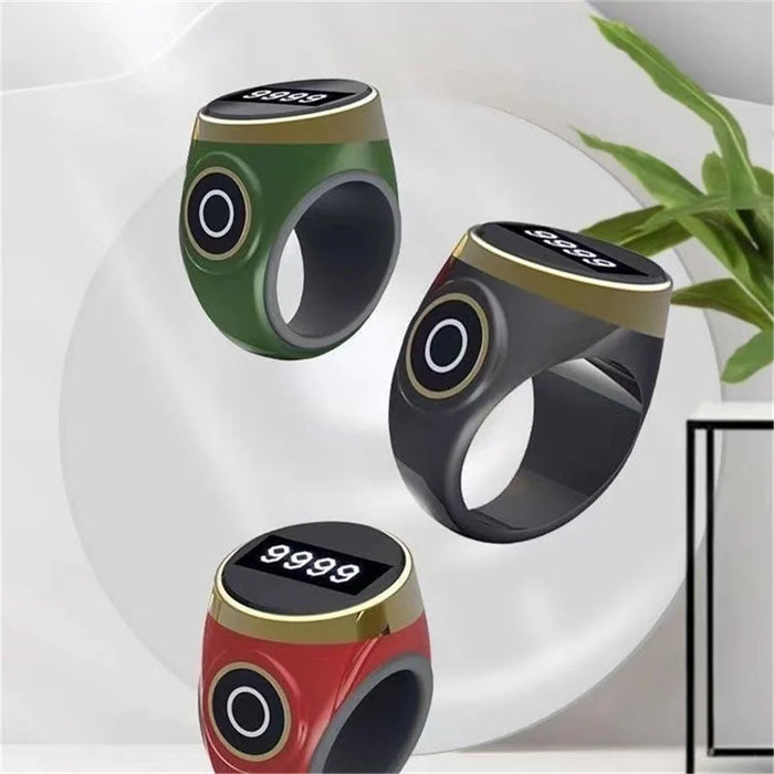 S9 Waterproof Finger Ring Digital Counter Luminous Electronic Smart Ring Tally Counter - Red - 4