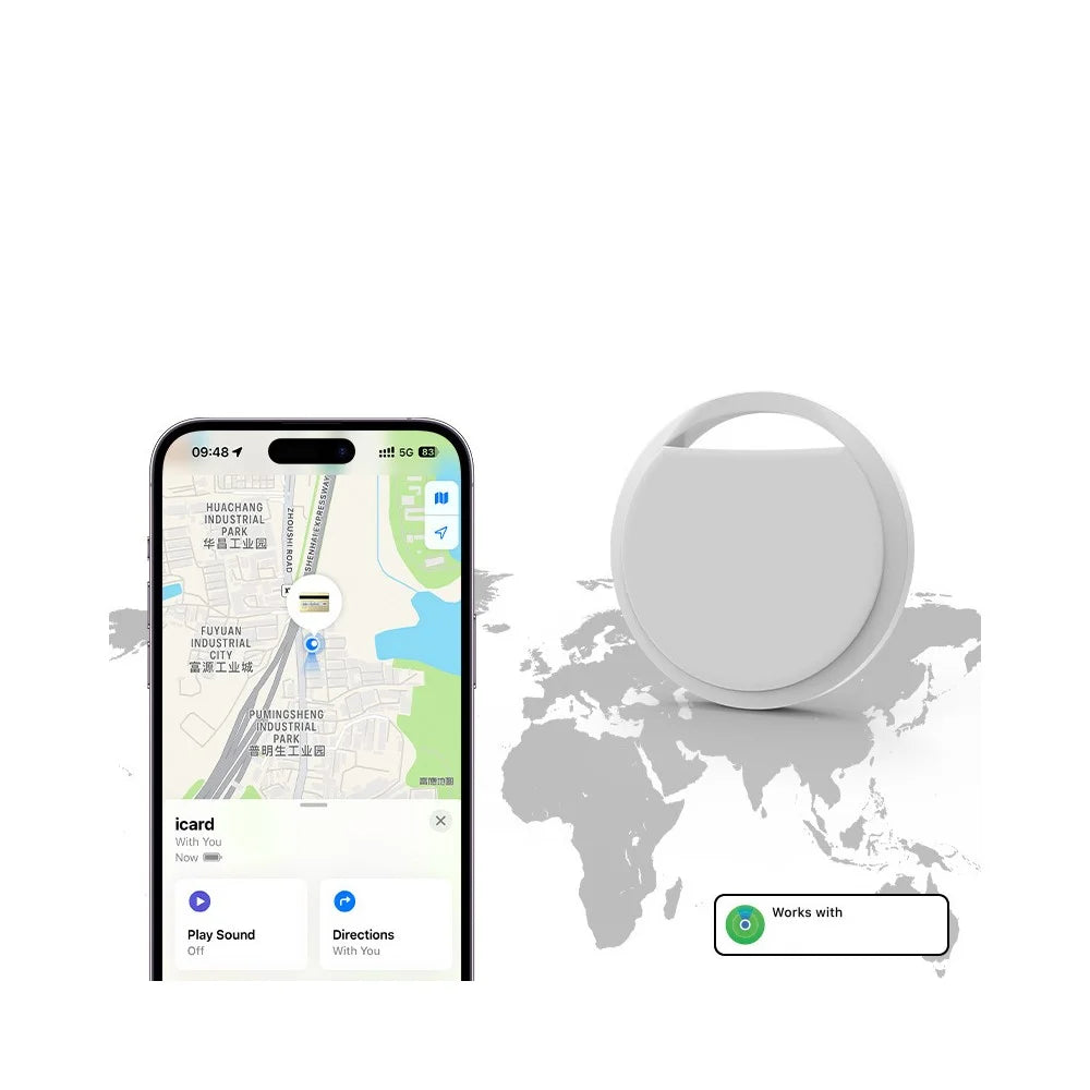 IT13 Wireless Smart Finder Bluetooth-compatible Keychain Anti-Lost Tacker for iOS - Black - 5