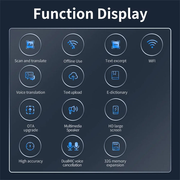 A26S 1+8G 2.99-inch Large Screen Languages Translator Scanning Dictionary Smart Translation Pen - Grey - 3