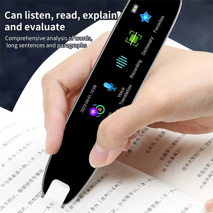 A26S 1+8G 2.99-inch Large Screen Languages Translator Scanning Dictionary Smart Translation Pen - Grey - 6