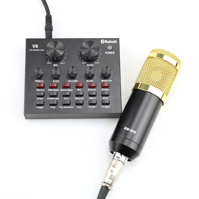 BM800 Professional Suspension Condenser Microphone Kit for Studio Live Stream Broadcasting Recording - 6