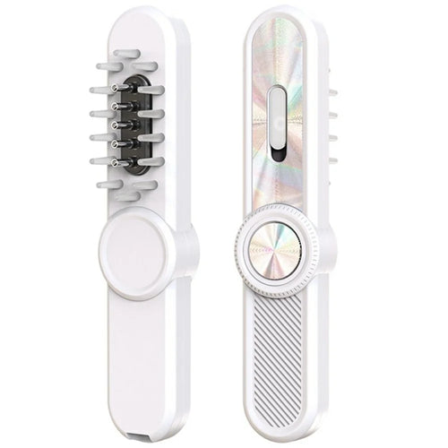 Red  /  Blue Light Hair Care Massager Comb with Liquid Guide, Vibration, CE Certified - White - 1