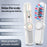 Red  /  Blue Light Hair Care Massager Comb with Liquid Guide, Vibration, CE Certified - White - 2