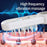 Red  /  Blue Light Hair Care Massager Comb with Liquid Guide, Vibration, CE Certified - White - 5