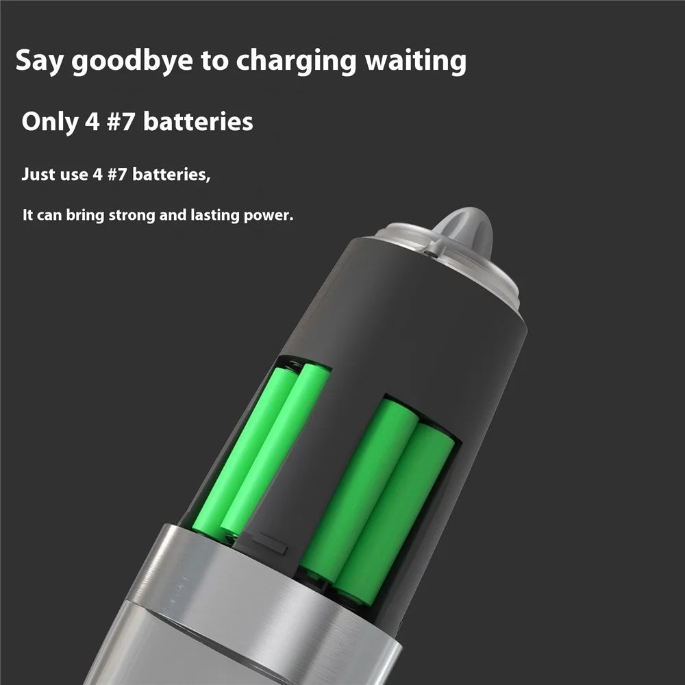 KLT DGS-KYMQ-50B 2Pcs Battery Powered Gravity Sensing Kitchen Electric Salt Pepper Grinder (BPA Free, No FDA Certification) - 6