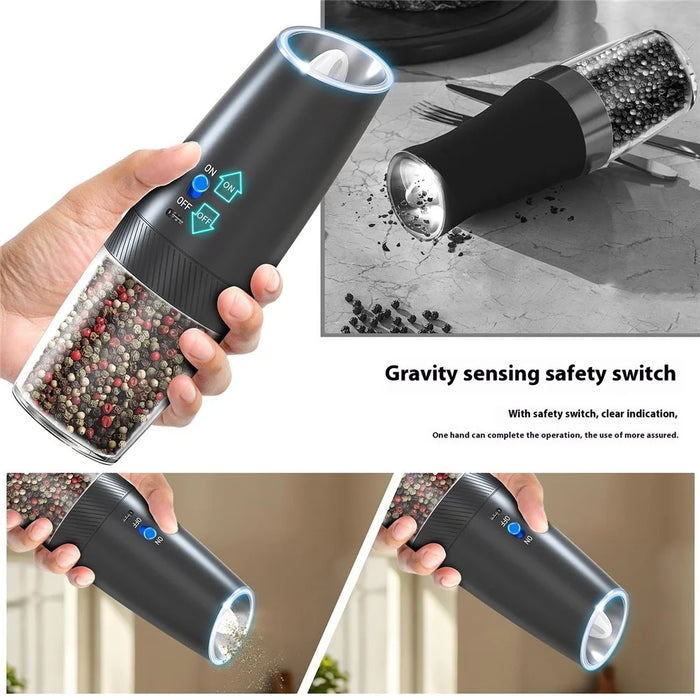 KLT KYMQ-47A Gravity Sensing Electric Pepper Grinder Kitchen Pepper Grinding Tool (BPA Free, No FDA Certification) - 5