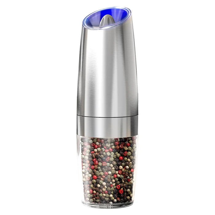 KLT KYMQ-53B Battery Powered Gravity Sensing Stainless Steel Electric Pepper Grinder (BPA Free, No FDA Certification) - 1
