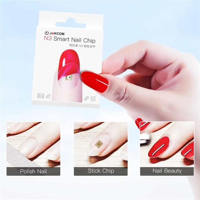 JAKCOM N3 Skin Friendly Smart Nail Chip Virtual Call Information Exchange Intelligent Nail Art Tool - 7