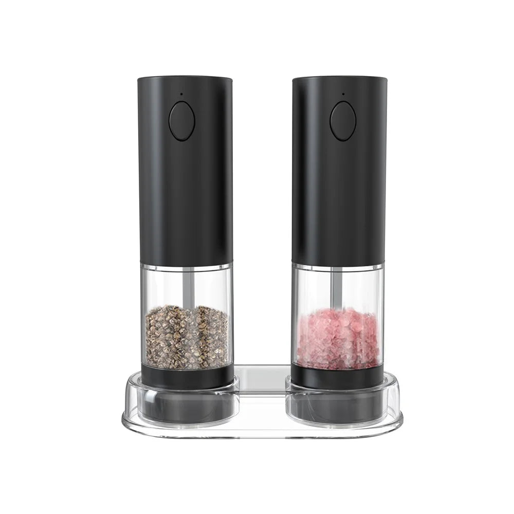 KLT KYMQ-45A-AH-BS 2Pcs Rechargeable Electric Pepper Grinder Pepper Grinding Tool (BPA Free, No FDA Certified) - 7