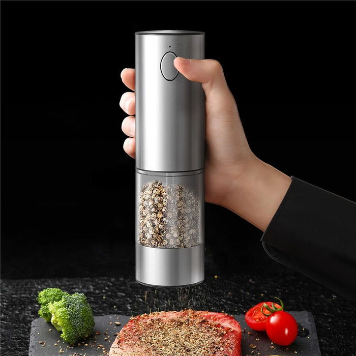 KLT KYMQ-32C-H52 2Pcs Electric Pepper Grinder Stainless Steel Salt Pepper Grinding Tool (BPA Free, No FDA Certified) - 3