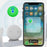 S10 Wireless Finder for iOS Devices Round Shape Key Wallet Anti-lost Smart Tracker - White - 2