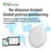 S10 Wireless Finder for iOS Devices Round Shape Key Wallet Anti-lost Smart Tracker - White - 6