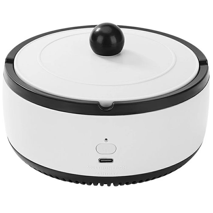 606 Rechargeable Ashtray Air Purifier Home Office Car Smoke Odor Removal Machine - White - 1