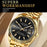 WLISTH 6156 Steel Strap Men Quartz Watch Waterproof Luminous Calendar Wrist Watch - Black Dial - 3