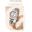 YASHIDUN 5064 Stylish Women Quartz Watch Steel Strap Luminous Calendar Wrist Watch - Gold Dial / Silver+Gold Strap - 3