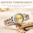 YASHIDUN 5064 Stylish Women Quartz Watch Steel Strap Luminous Calendar Wrist Watch - Gold Dial / Silver+Gold Strap - 6