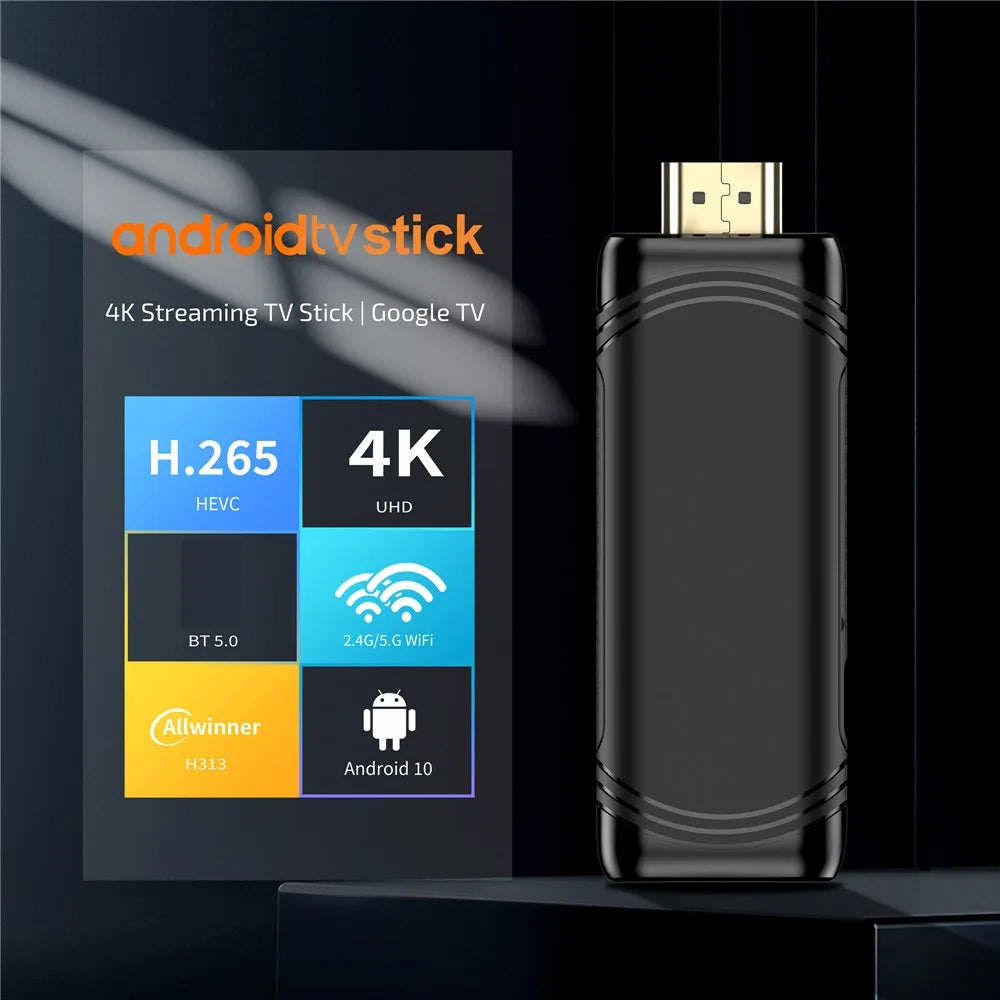 YD925 2+8GB Android Smart TV Stick Quad Core ARM Cortex A53 4K Streaming TV Stick - US Plug - 2