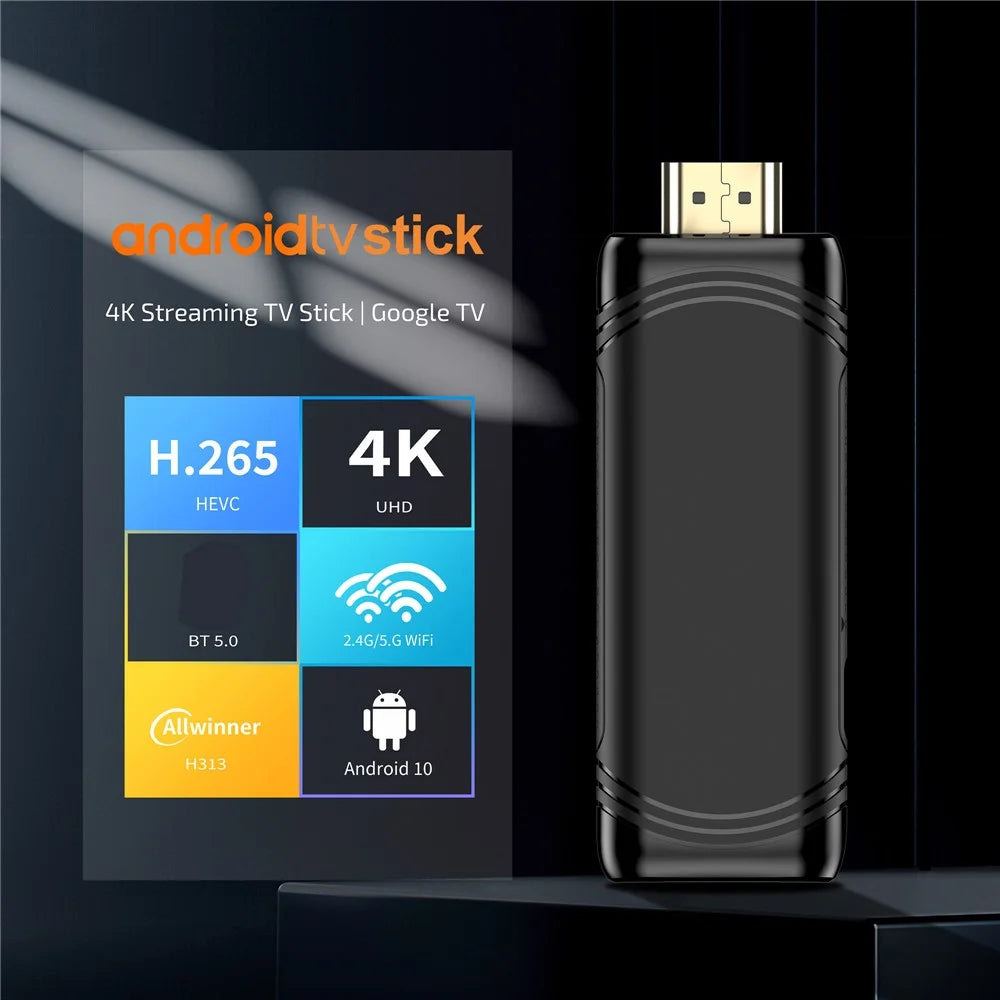 YD925 2+16GB Android Smart TV Stick Quad Core ARM Cortex A53 4K Streaming TV Stick - EU Plug - 5