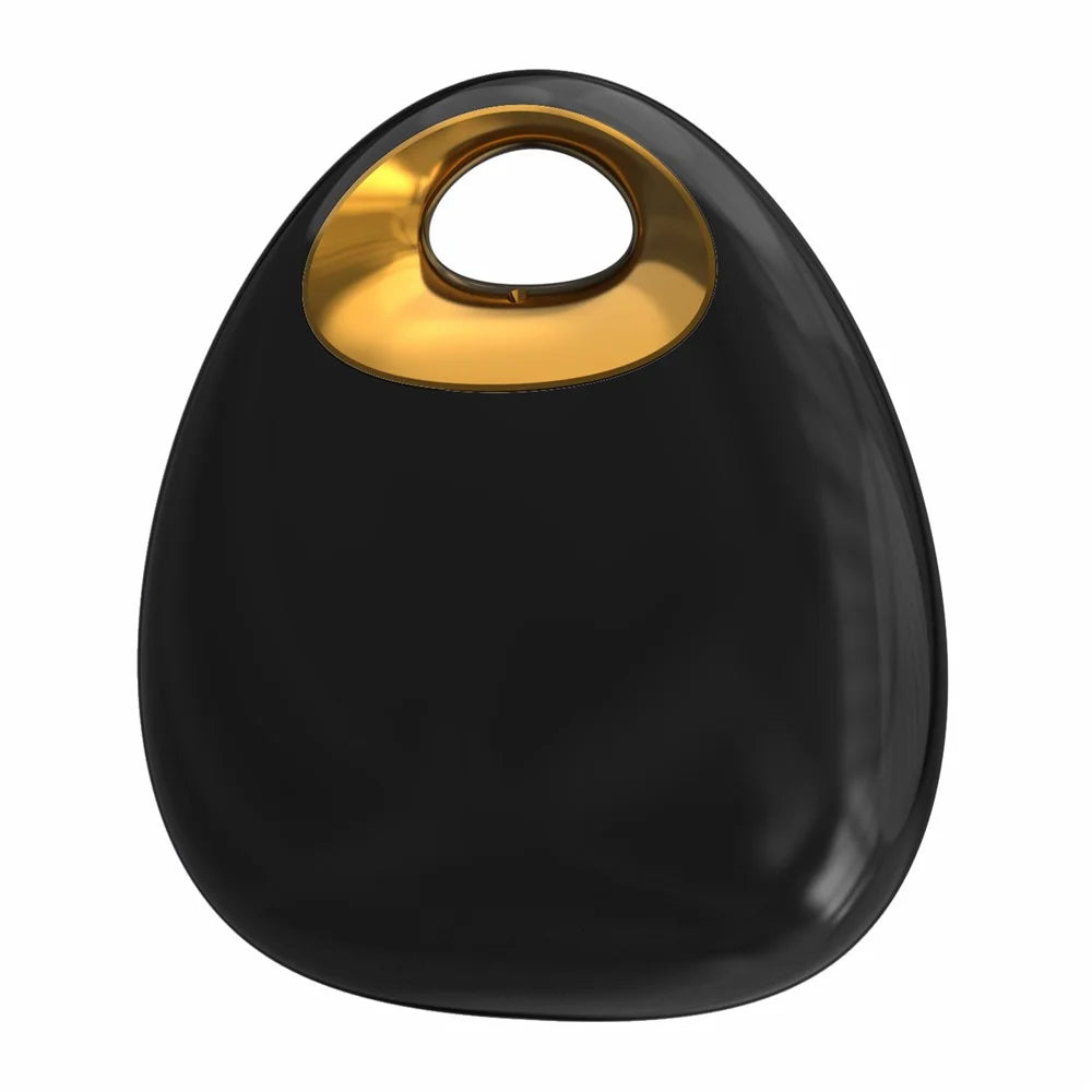 F8 Water Drop Shape Finder Alarm Anti-Lost Device Car Key Bag Kids Finder Mini Smart Tracking Device - Black+Gold - 1