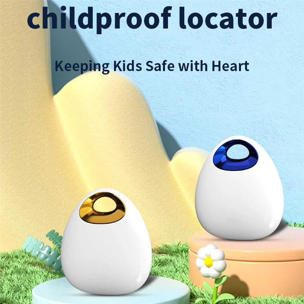 F8 Water Drop Shape Finder Alarm Anti-Lost Device Car Key Bag Kids Finder Mini Smart Tracking Device - Black+Gold - 2