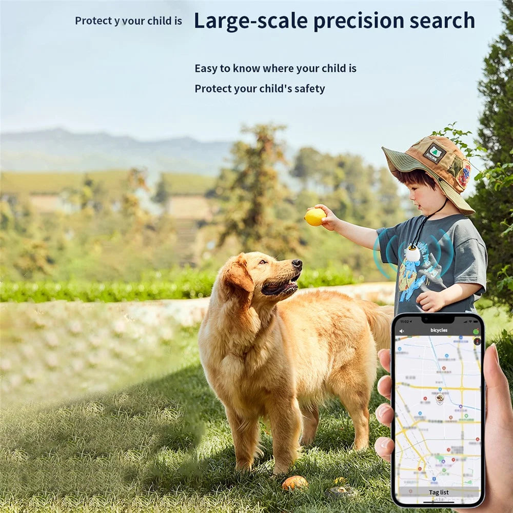 F8 Water Drop Shape Finder Alarm Anti-Lost Device Car Key Bag Kids Finder Mini Smart Tracking Device - Black+Gold - 3