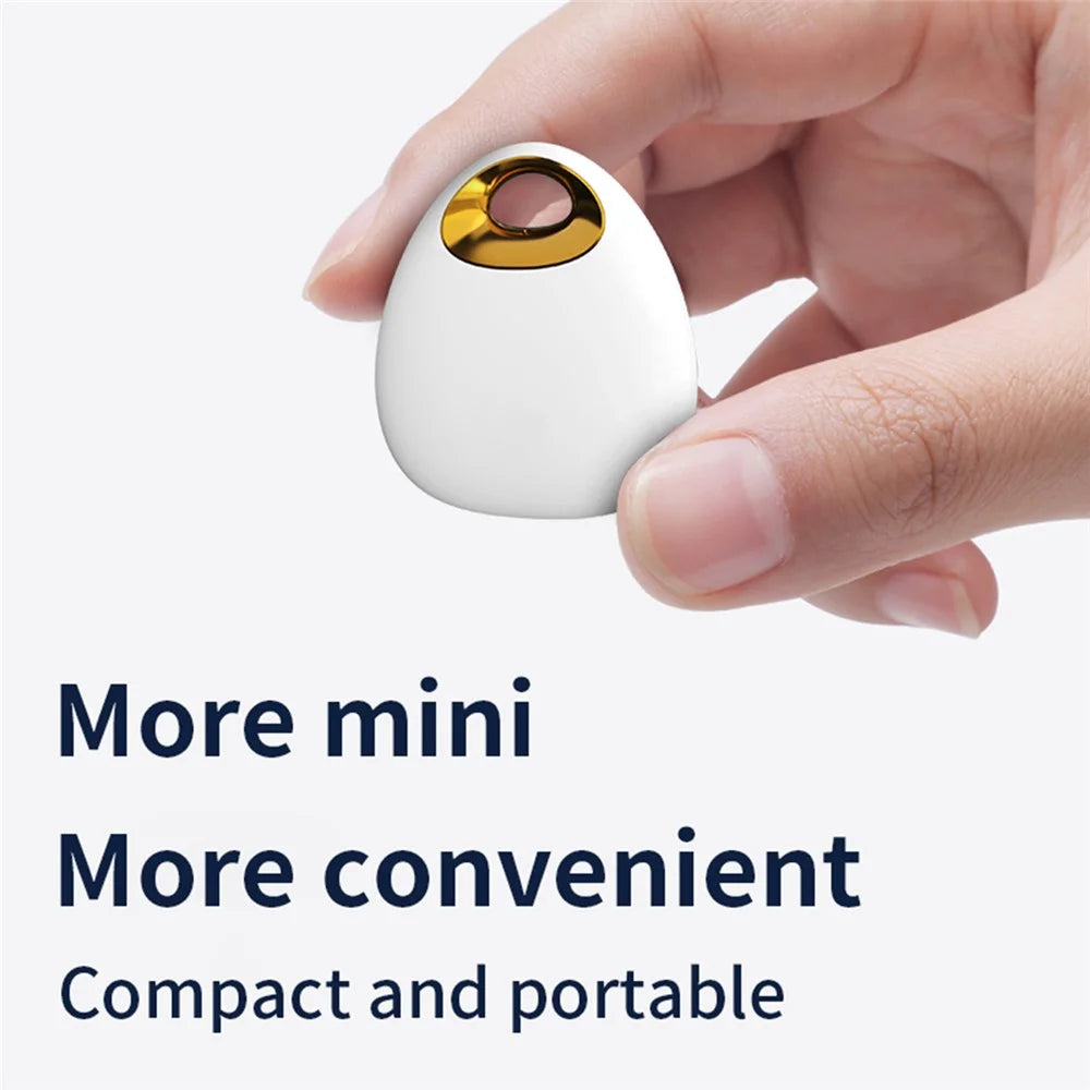 F8 Water Drop Shape Finder Alarm Anti-Lost Device Car Key Bag Kids Finder Mini Smart Tracking Device - Black+Gold - 4