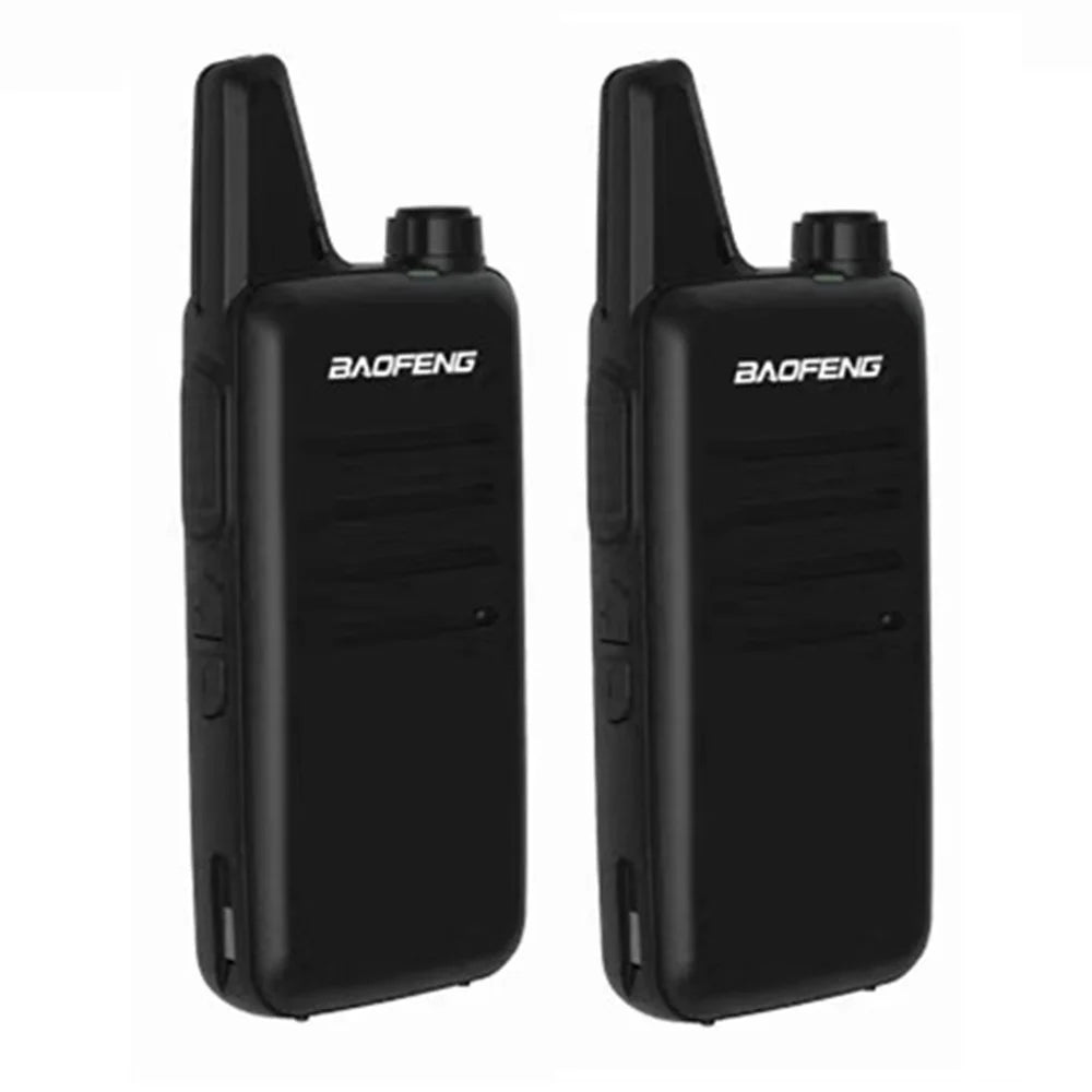 BAOFENG VT-C2 (BF-T20) 2Pcs Outdoor Handheld Interphone VHF 400-470MHZ Walkie Talkie - Black / EU Plug - 1