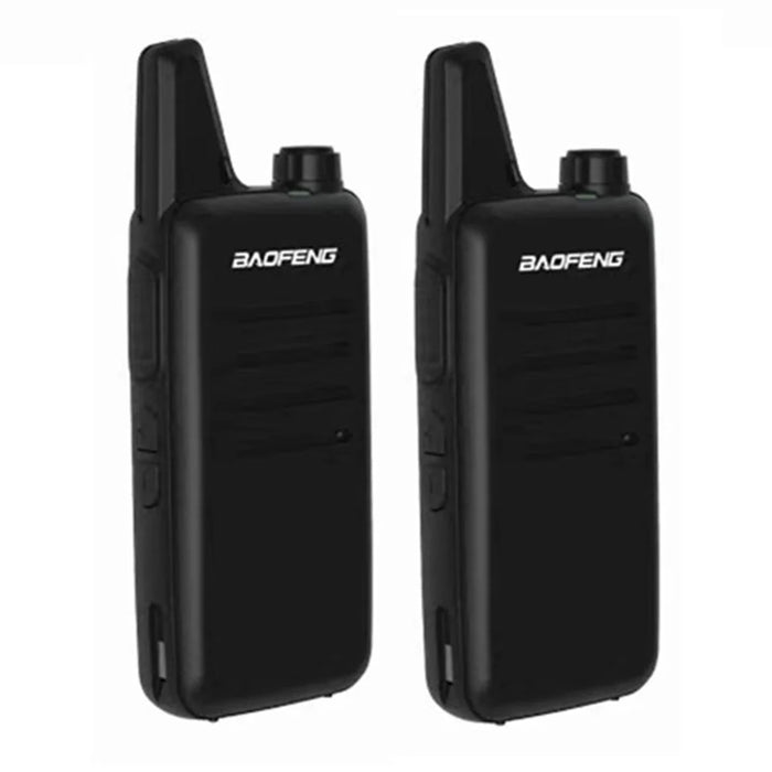 BAOFENG VT-C2 (BF-T20) 2Pcs Outdoor Handheld Interphone VHF 400-470MHZ Walkie Talkie - Black / EU Plug - 1