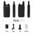 BAOFENG VT-C2 (BF-T20) 2Pcs Outdoor Handheld Interphone VHF 400-470MHZ Walkie Talkie - Black / EU Plug - 5