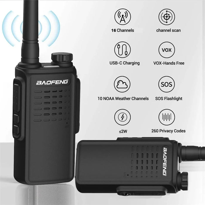 BAOFENG W-31E Outdoor Handheld Intercom UHF 400-470MHZ Portable Walkie Talkie - EU Plug - 3