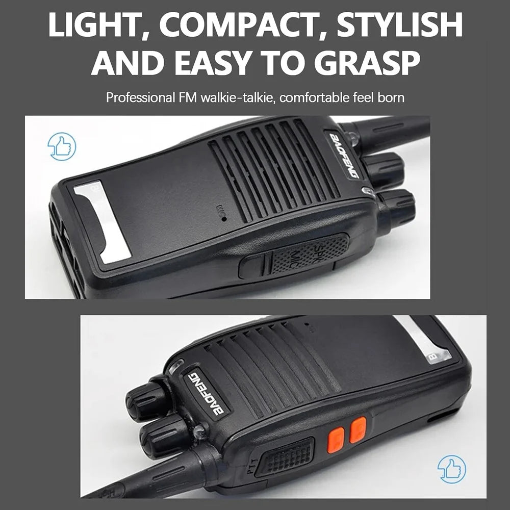 BAOFENG bf-777s 2Pcs Outdoor Handheld Interphone Two Way Radio UHF 400-470MHZ Walkie Talkie - US Plug - 4