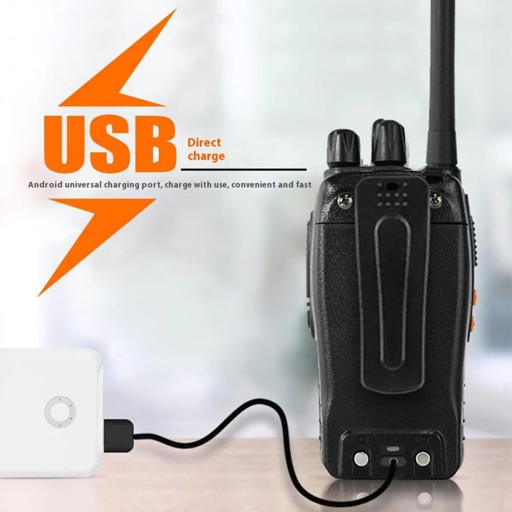 BAOFENG BF-888H 2Pcs Outdoor Handheld Two Way Radio UHF 400-470MHZ Walkie Talkie - US Plug - 2
