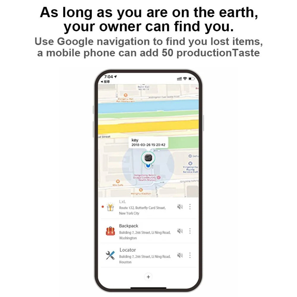 F1 Tracker Global Bluetooth-compatible Anti-Lost Locator for iOS Android - White - 7