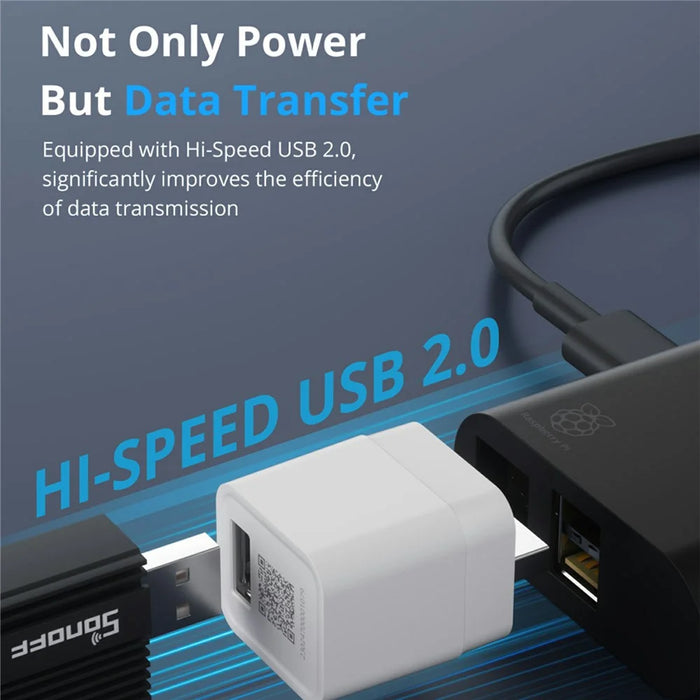 SONOFF Micro Zigbee USB Smart Power Adapter Voice Control Fast Charging Block Module - 5