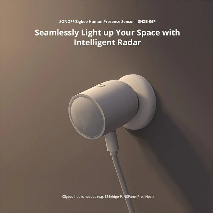 SONOFF SNZB-06P Zigbee Human Presence Sensor Radar Detector Motion Sensor for Alexa Google Home - 3
