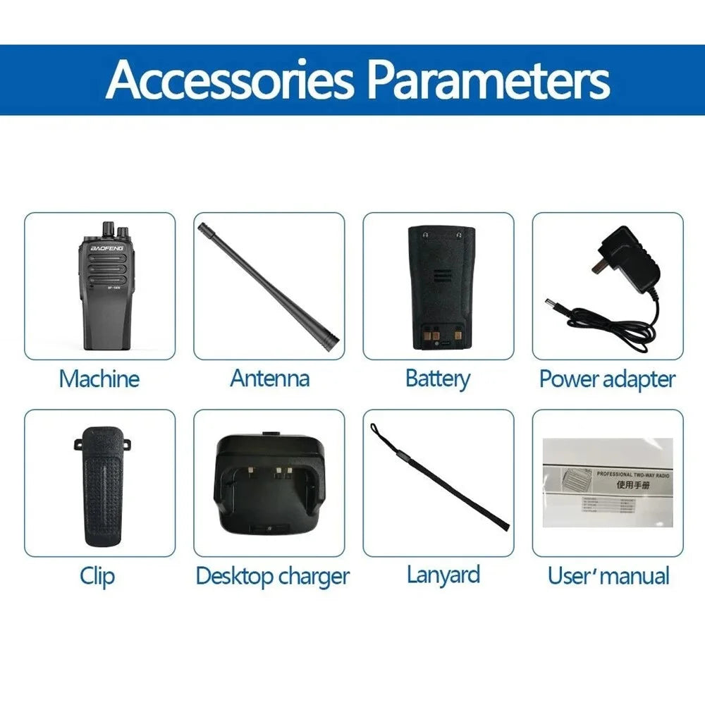 BAOFENG BF-1909 10km Distance Handheld Two Way Radio Intercom UHF 400-470MHZ Walkie Talkie - US Plug - 7